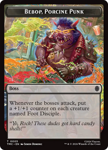 Bebop, Porcine Punk [Teenage Mutant Ninja Turtles Commander Tokens]