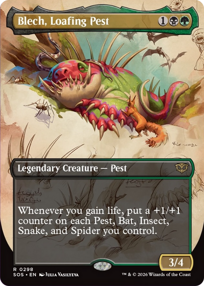 Blech, Loafing Pest (Borderless) [Secrets of Strixhaven]