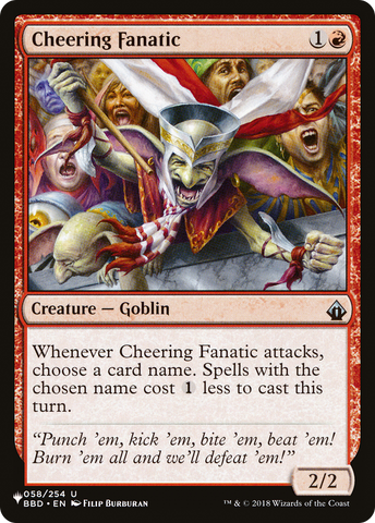 Cheering Fanatic [The List Reprints]