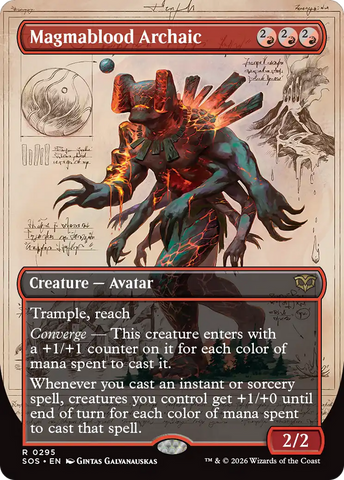 Magmablood Archaic (Borderless) [Secrets of Strixhaven]