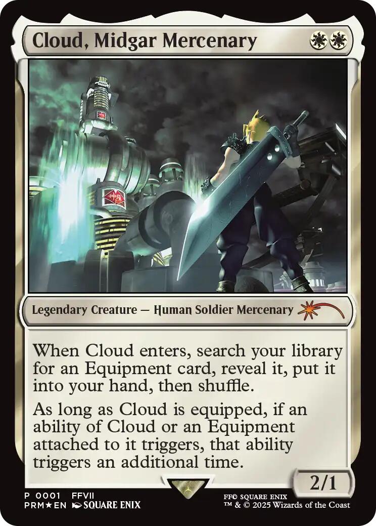 mercenary mtg cards Cloud, Midgar Mercenary [FINAL FANTASY Promos]