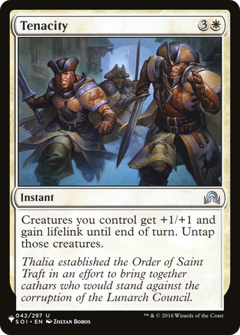 Tenacity [The List Reprints]