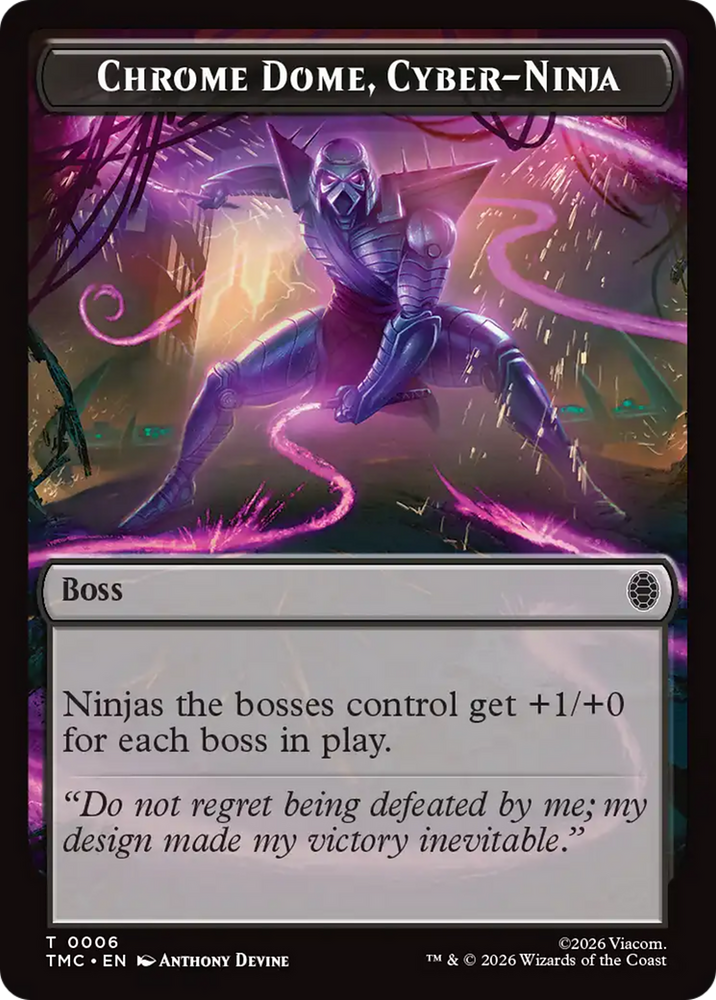 Chrome Dome, Cyber-Ninja [Teenage Mutant Ninja Turtles Commander Tokens]