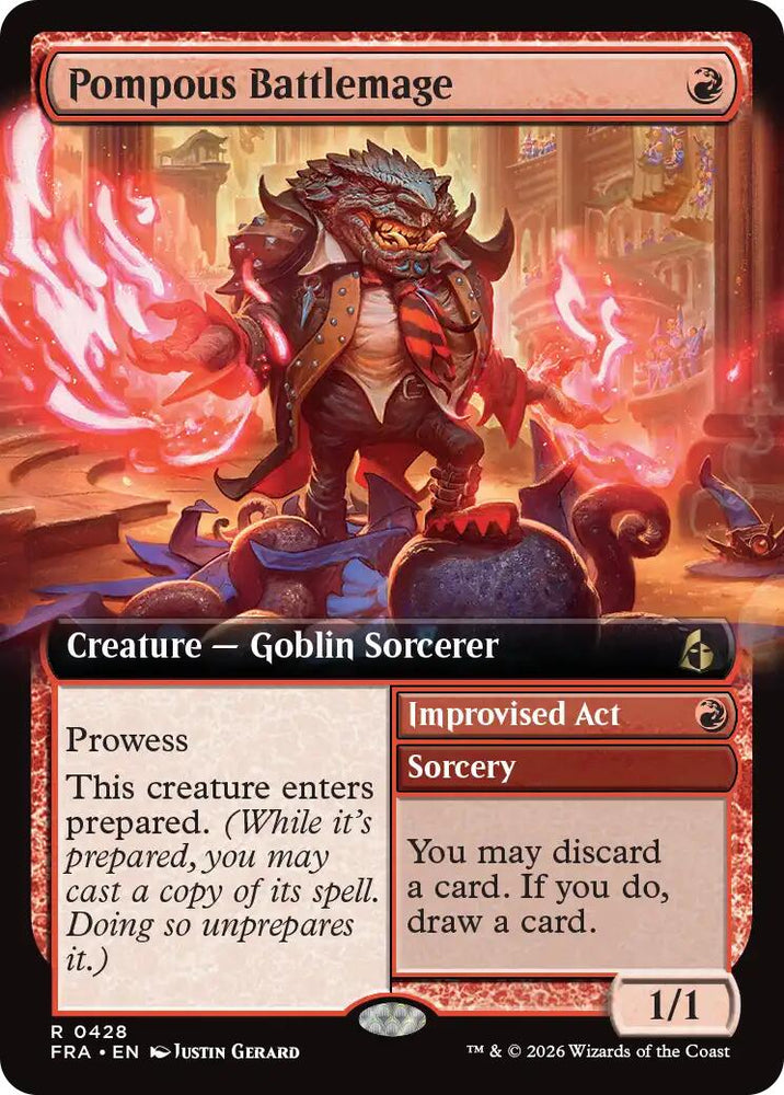 Pompous Battlemage (Extended Art) [Reality Fracture]