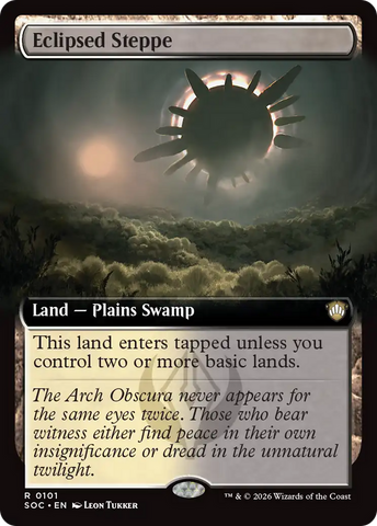 Eclipsed Steppe (Extended Art) [Secrets of Strixhaven Commander]