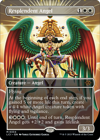 Resplendent Angel (Borderless) [The Lost Caverns of Ixalan]