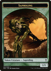 Saproling // Wurm Double-sided Token [Ravnica Allegiance Guild Kits Tokens]