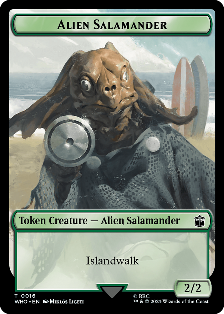 Alien Salamander // Alien Insect Double-Sided Token [Doctor Who Tokens]