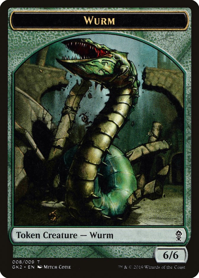 Saproling // Wurm Double-sided Token [Ravnica Allegiance Guild Kits Tokens]