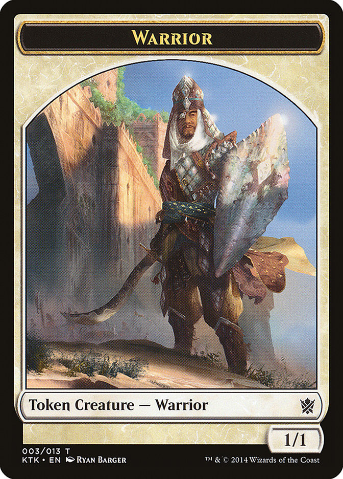 Warrior Token (003/013) [Khans of Tarkir Tokens]