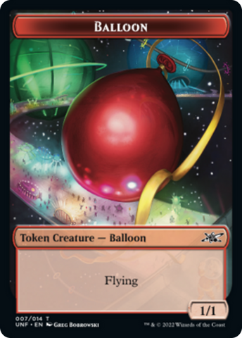 Zombie Employee // Balloon Double-sided Token [Unfinity Tokens]